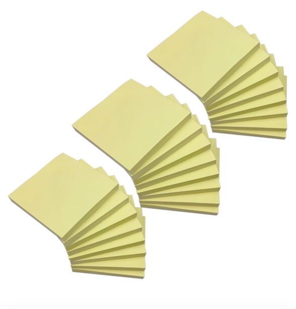 3 x 3 Inches Classics Yellow Sticky Notes,Self-Stick Memo Pads Its Strong Adhesive Notes,80 Sheets/Pad - 24 Pack