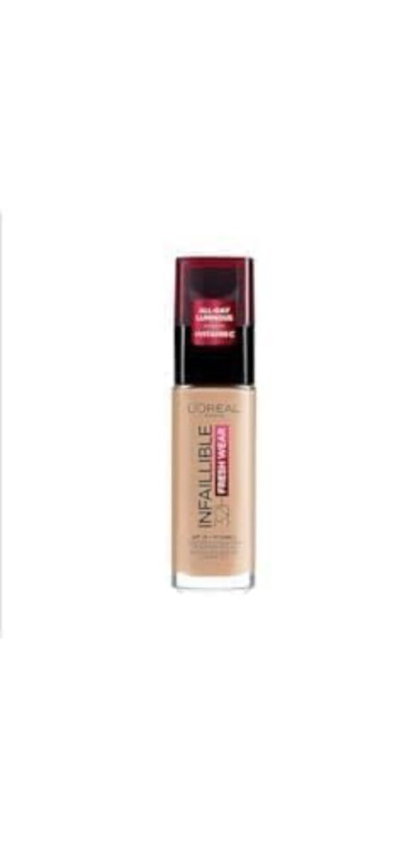 L'Oréal Paris Infallible 32H Fresh Wear Foundation, Full-coverage, Longwear, Weightless Smooth Finish, Water-proof and Transfer-proof, with Vitamin C + SPF 25, 145 Rose Beige (Pack of 2) - Image 2